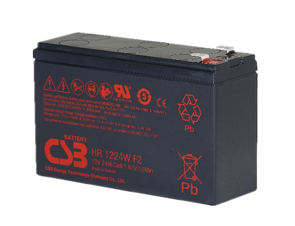 HR1224W F2，12V24W/Cel/1.67V/15Min，CSB BATTERY