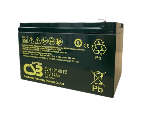 EVH12140 F2，12V14Ah，CSB BATTERY