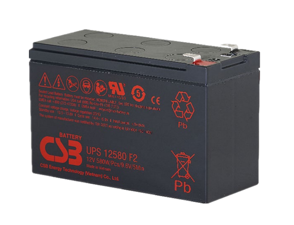 UPS 12580 F2，12V580W/cell/9.6V/5Min