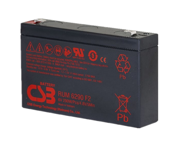 RUM 6290 F2，6V290W/cell/4.8V/5min